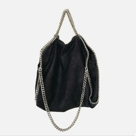 STELLA MCCARTNEY FALABELLA Handbag Mini Tote Bag Chain Shoulder-Authentic - Picture 1 of 7